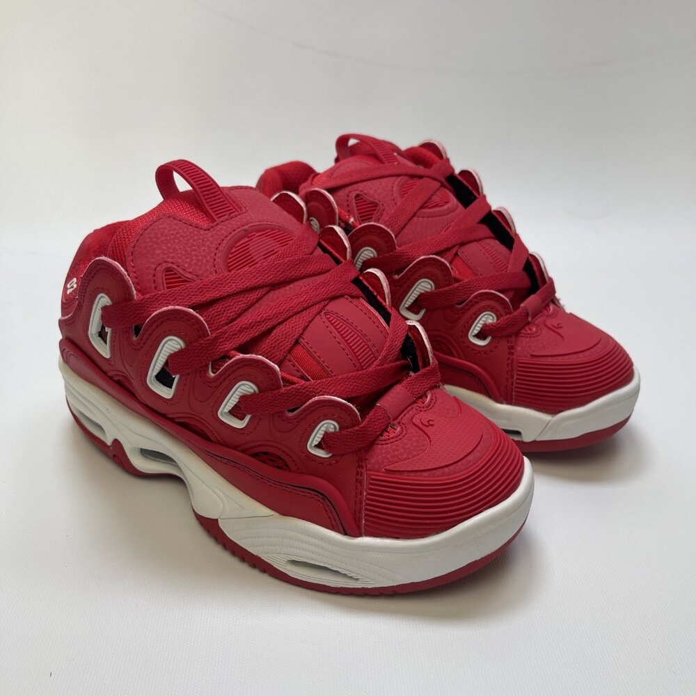 OSIRIS 1141-2857 D3 2001 Men's 4  (5.5 wom) Red/Rizing/Sun Synthetic  Skate Shoe